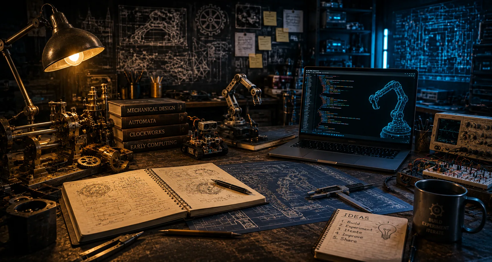 Software workbench with interactive prototypes, code demonstrations, and experimental autonomous systems